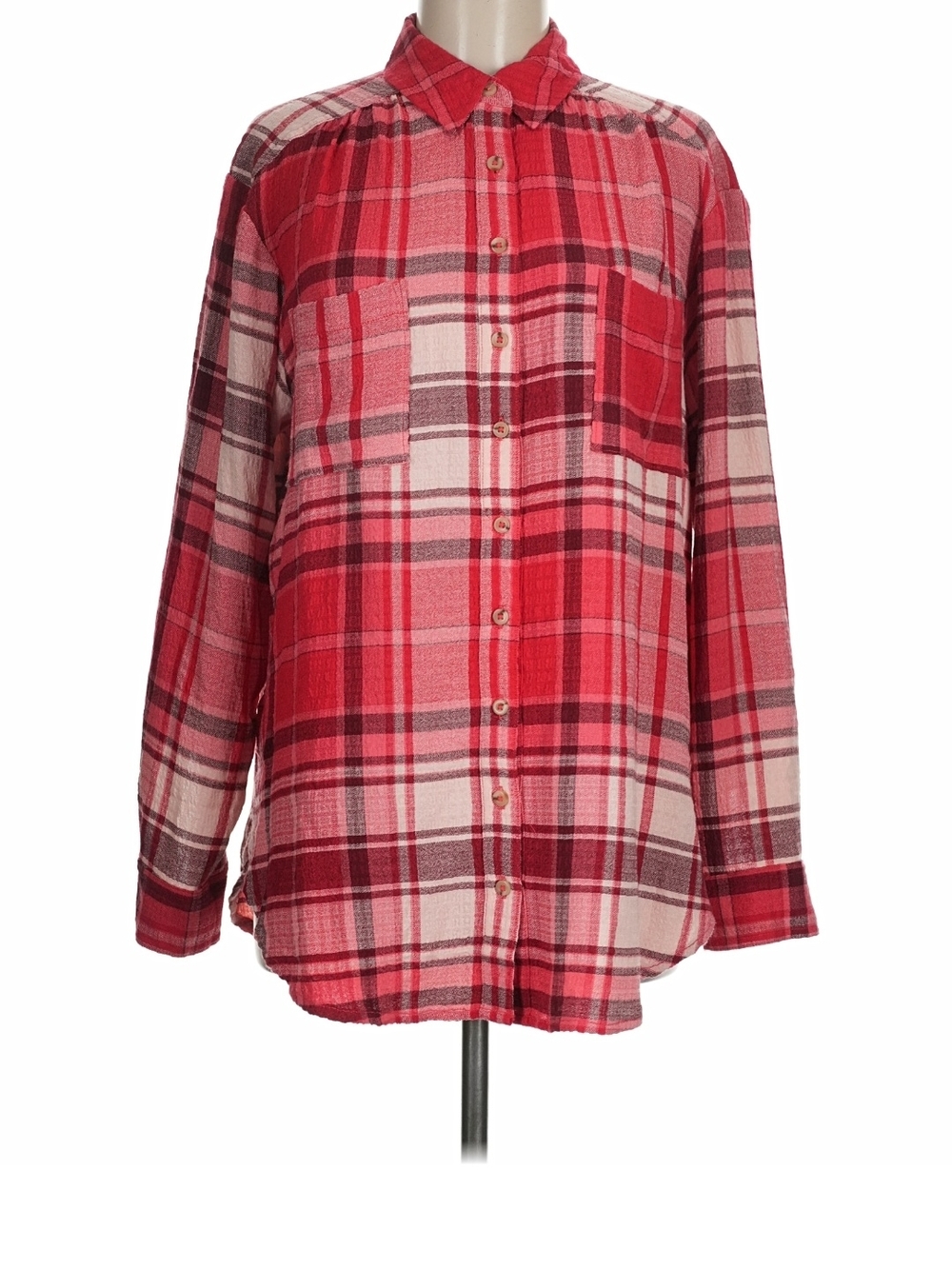 Pilcro Anthropology Red ♥️ Plaid Flannel